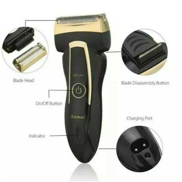 Reciprocating Dual Blade Cutter Razor Electric Rechargeable Shaver - Picture 2 of 8